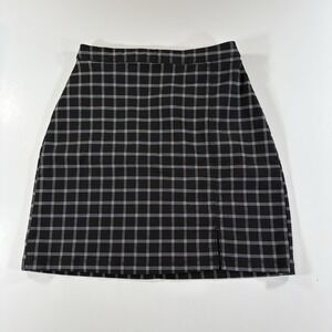 Hollister California Ultra High-Rise XS Black/White Plaid Mini Skirt